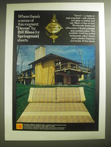 1974 Kodak Kodel Polyester Devon by Bill Blass for Springfield Sheets Ad - £14.53 GBP