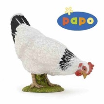 Papo Pecking White Hen Animal Figure 51160 NEW IN STOCK - $17.40