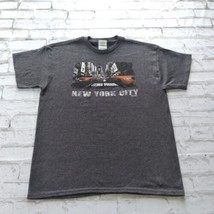 New York City Boys T Shirt Youth Large Gray Times Square Graphic Crew Neck - £12.77 GBP