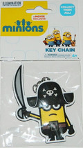 Minions Movie Minion Kevin As A Pirate Rubber Key Chain, Licensed New Unused - £3.97 GBP