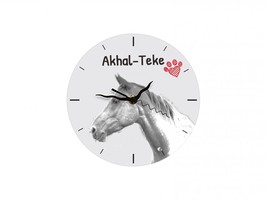 Akhal-Teke, Free standing MDF floor clock with an image of a horse. - $17.99