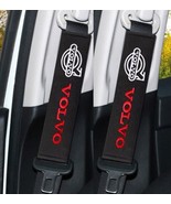 Volvo Embroidered Logo Car Seat Belt Cover Seatbelt Shoulder Pad 2 pcs - £10.35 GBP