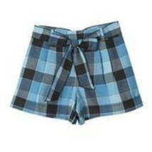 Girls Shorts Dress Amy Iz Byer Blue Plaid Belted Casual $38 NEW-sz 16 - £10.16 GBP