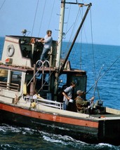 Jaws Orca at sea Shaw &amp; Scheider with rods Dreyfus piloting boat 24x36 poster - $29.99