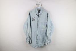 Vintage Y2K 2003 Mens Large Distressed Break Room Lounge Denim Jean Butt... - $24.70