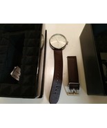 Vestal Roosevelt Italian Leather Stainless Steel Quartz Watch RS42L08.DB... - $1,146.97 MXN