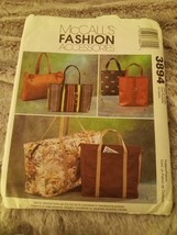 McCall&#39;s Pattern 3894 Fashion Accessories Totes Bag Handbag Purse uncut - £5.81 GBP