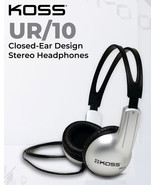 KOSS UR10 Stereo Headphones closed Dual Ear Stereophone 3.5mm Plug - $50.68 CAD