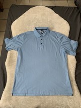 Footjoy Mens Light Blue Golf Polo Shirt Size XXL Short Sleeve Top Read - $19.79