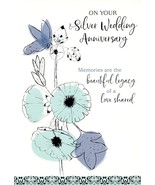On Your Silver Wedding Anniversary - Anniversary Greeting Card - 03541 - $51.04 MXN