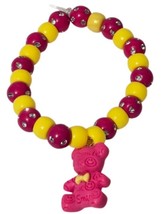 Handmade Women Multi-Color Beads Fashion Bracelet with Smile Bear Charm ... - $4.94