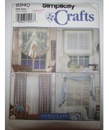 SIMPLICITY 8940 Donna Lang Sheers Window Treatments Drapes Sewing Patter... - $5.95