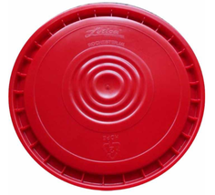Fortiflex 125LD02 5 gal. Red Watertight Bucket Lid,  12 x 12 x 1 in. - $238.12 MXN