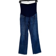 Liz Lange For Target Maternity Elastic Waist Jeans Size 2 Blue Dark Wash - £15.46 GBP