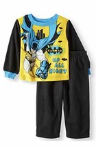 Toddler Boys Batman Up All Night Flannel Pajama Set, Size 3T - $11.13