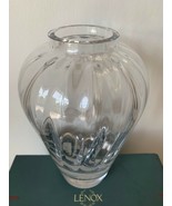 Lenox Clear Glass Vase 8 1/2&quot; Tall - £126.60 GBP