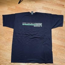 NWT Beverly Hills Polo Club Logo Blue t-shirt Size XL Vtg Y2K USA Made - $13.50