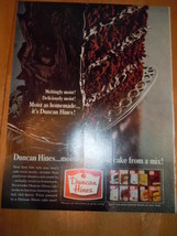 Vintage Duncan Hines Cake Mix Print Magazine 1965 - $5.99