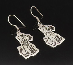 MEXICO 925 Silver - Vintage Engraved Disney 101 Dalmatian Dog Earrings -... - £34.99 GBP