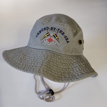 Bucket Hat ORMOND BY THE SEA Gray Size L/XL Adjustable Neck Strap Embroi... - $236.42 MXN