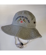 Bucket Hat ORMOND BY THE SEA Gray Size L/XL Adjustable Neck Strap Embroi... - $236.42 MXN