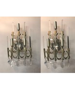 Original Vintage Sconces, Midcentury Crystal Sconces by Sciolari, Signed... - $2,657.70 CAD