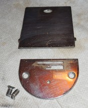 Singer 15-91 Throat Plate #125319 w/Screws &amp; Slide Plate #125336 Used Works - £17.70 GBP