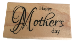 Paper Inspirations Rubber Stamp Happy Mothers Day Card Making Words Mom ... - £7.83 GBP