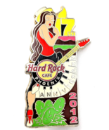 Hard Rock Cafe Phoenix 2012 17th Anniversary Pin Guitar Woman Cactus Pia... - $377.23 MXN