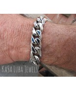 Stainless Steel Curb Bracelet - Mens Jewelry Gift (13.8mm) - $1,236.66 MXN