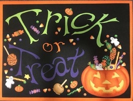 Halloween Trick or Treat Coir Doormat 24&quot;x 18&quot; - £19.73 GBP