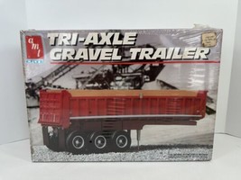 Tri-Axle Gravel Trailer AMT 1:25 Model Kit 8628 Sealed Box 1992 - $49.49