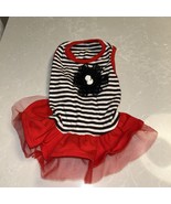 Dog-Cat/Pet/Puppy Small Red & White Cameo  Clothing Dress - $19.75