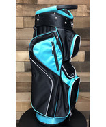DEMO Majek Ladies Black Teal Golf Bag 9 inch 14-way Separator Top 5259-RRF3 - $227.79 CAD
