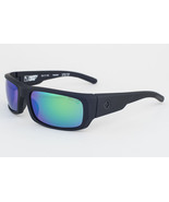 SPY CALIBER Matte Black / Happy Green Mirrored Polarized Sunglasses 6733... - £81.25 GBP
