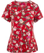 Betsey Johnson Christmas MERRY DOUGHNUTS Cats 2-Pkt Poly Blend Scrubs To... - $34.17 CAD