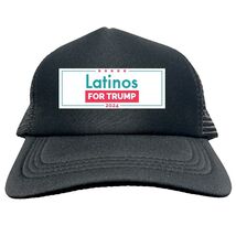 TRUMP LATINOS 2024 FUNNY Trucker Hat Cap Foam Mesh Baseball HF0347 - €16,96 EUR