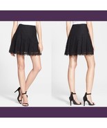 Joie Maika Lace Skirt Caviar Black Size Small $298 NEW - $99.00