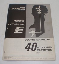 1969 Evinrude Outboard Parts Catalog 40 HP Big Twin Electric - £12.00 GBP