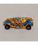 Hot Wheels Double Demon Diecast Car Blue Gold Vintage 1985  - £6.96 GBP