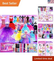 1500+ PCS Fashion Designer Kit for Girls with 6 Mannequins - Unleash Cre... - $83.99