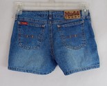 Mudd Distressed Embroidered Denim Booty Jean Shorts Size 24&quot; Inseam 2&quot; - £9.97 GBP