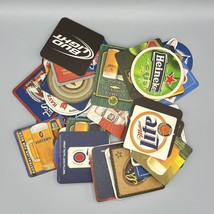 Lot of 50 Beer Coasters Bud Light Heineken Samuel Adams Miller Lite Labatt - £38.01 GBP