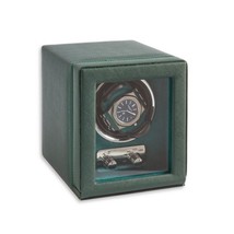 Bey Berk Vita Single Watch Winder in Hunter Green Epi Leather - $195.95