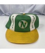 Vintage 1980s trucker snapback hat NHL Krystal Cap Minnesota North Stars - £74.05 GBP