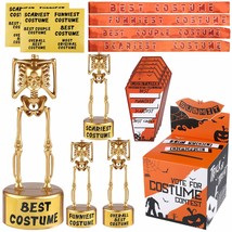 Halloween Costume Contest Ballot Box And 60 Voting Cards, 4 Pack Costume... - £30.25 GBP