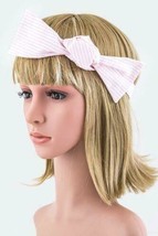 Girl&#39;s Self Tie Pink Convertible Bow Tie Headband - £2.71 GBP