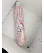 NWT Women&#39;s Pink White Striped Hello Kitty Rain Sun Automatic Folding Um... - $36.64 CAD