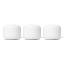 Google Nest WiFi Router 3 Pack (2nd Generation) 4x4 AC2200 Mesh Wi-Fi Ro... - £216.24 GBP