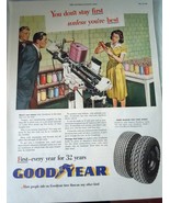 Good Year Tires First Every Year For 32 Years Advertising Print Ad Art 1... - €8,74 EUR